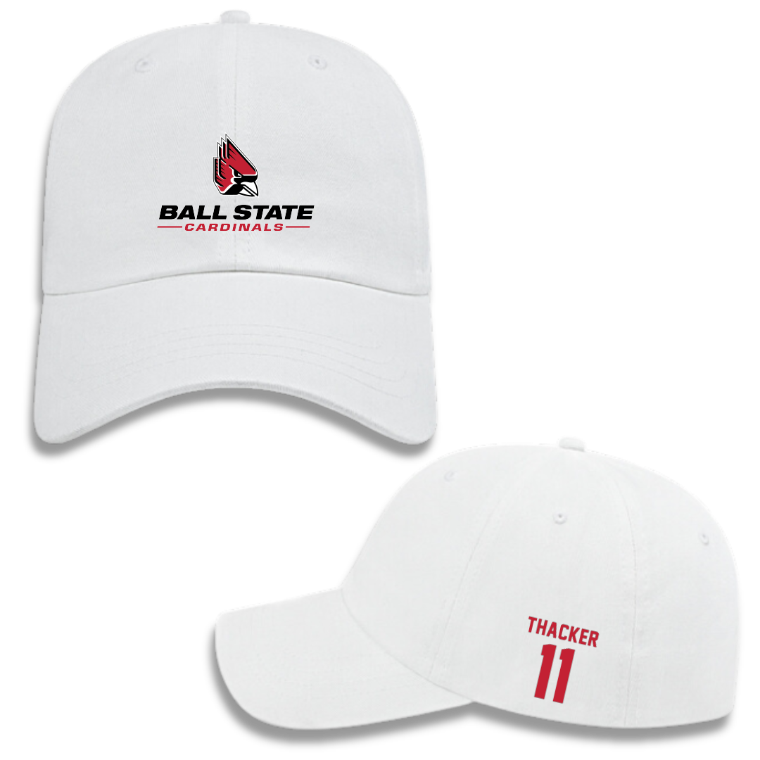 Ball State University Football White Hat - #11 Isaiah Thacker