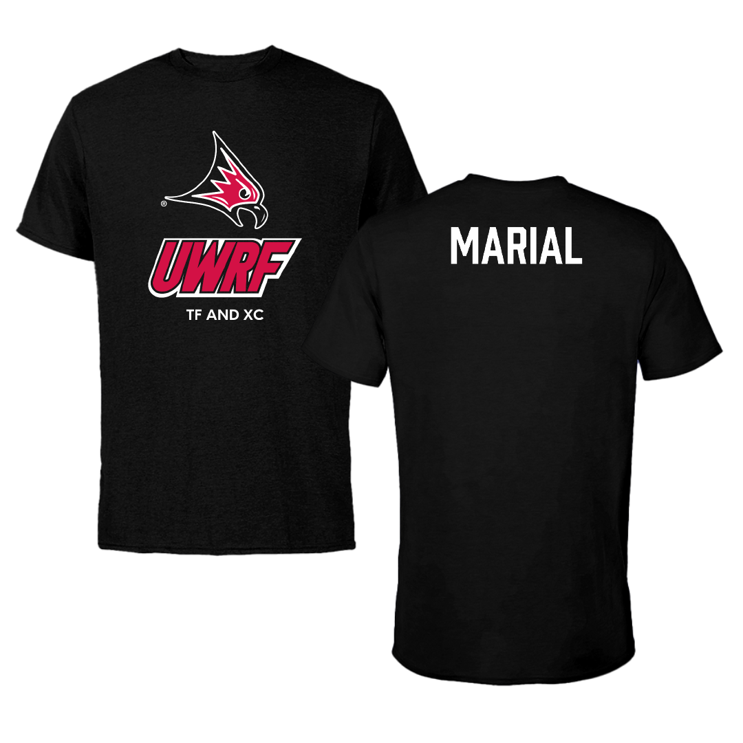 University of Wisconsin-River Falls TF and XC Black Tee - Yaih Marial