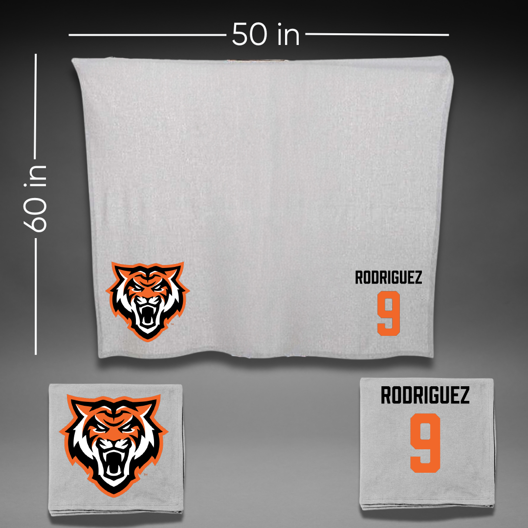Idaho State University Football Gray Blanket - #9 Devin Rodriguez