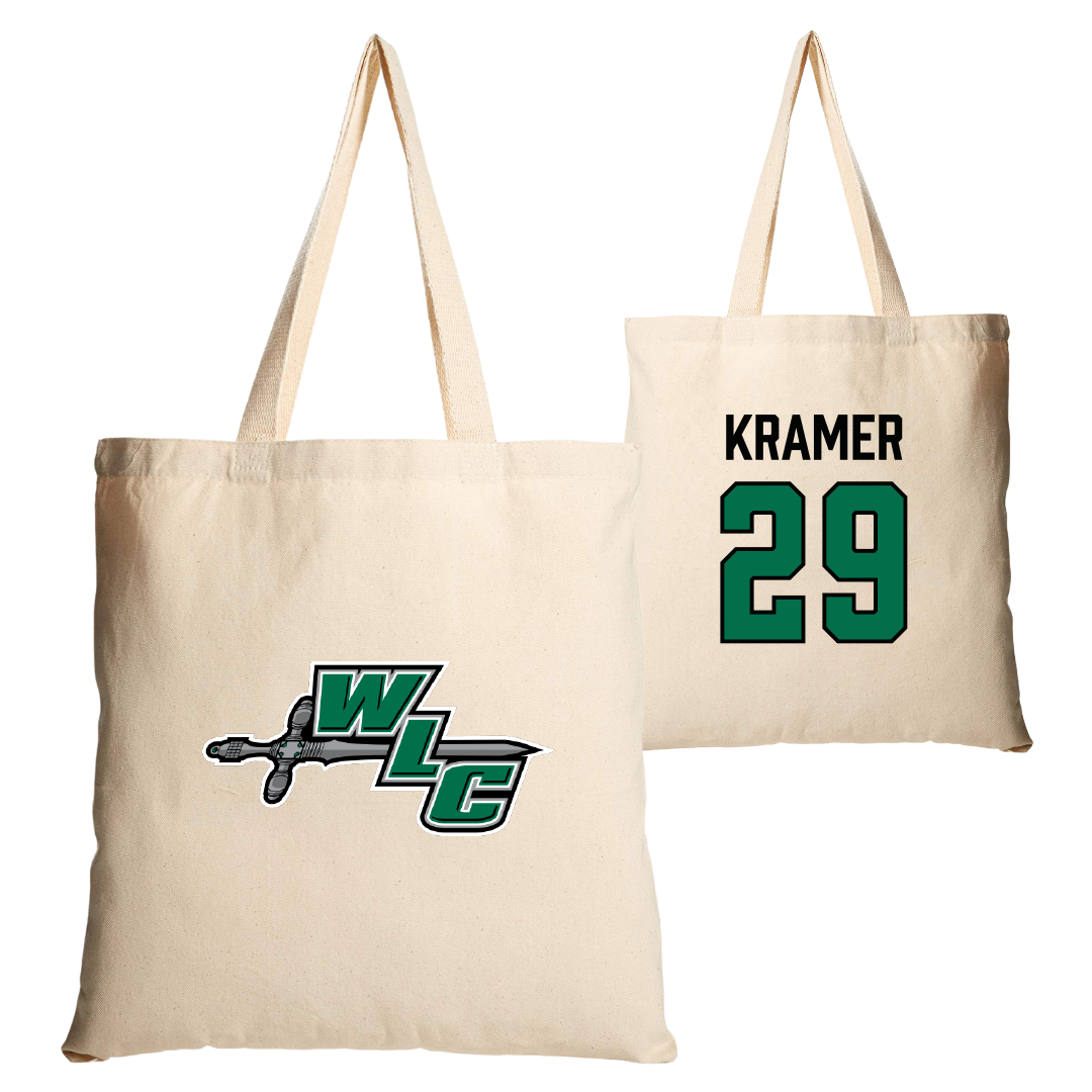 Wisconsin Lutheran College Baseball Tan Canvas Tote Bag - #29 Malachi Kramer