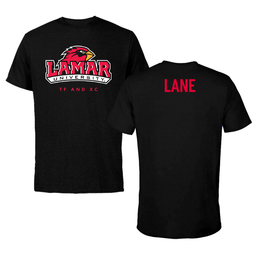 Lamar University TF and XC Black Performance Tee - Jonah Lane