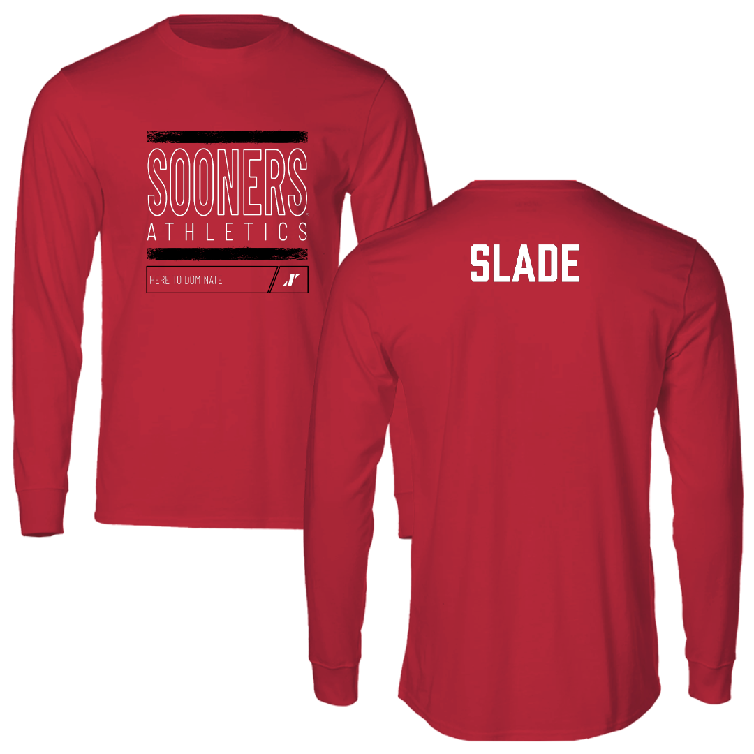 University of Oklahoma Gymnastics Crimson Dominate Long Sleeve - Kelsey Slade