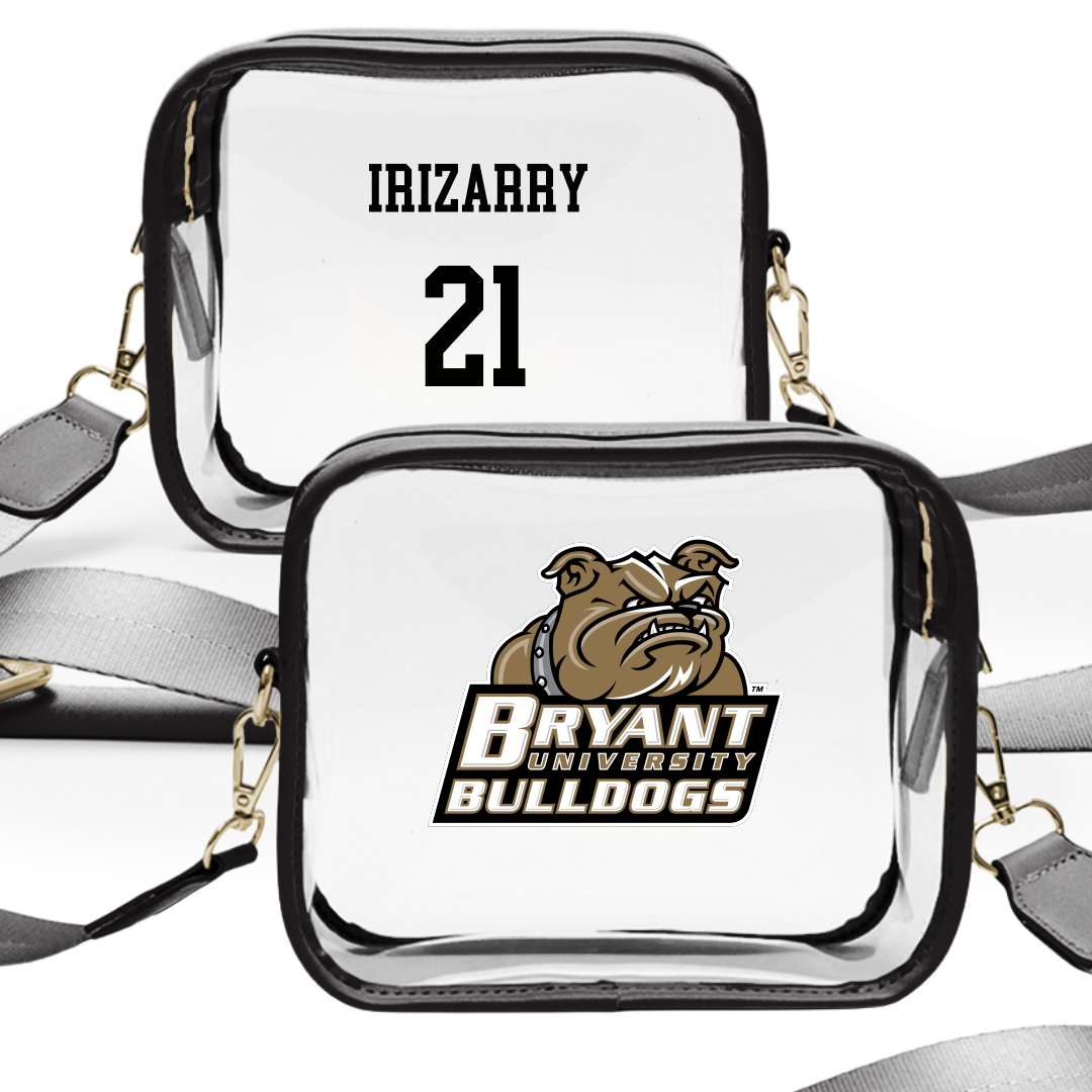 Bryant University Baseball Black Clear Stadium Bag - #21 Carlos Irizarry