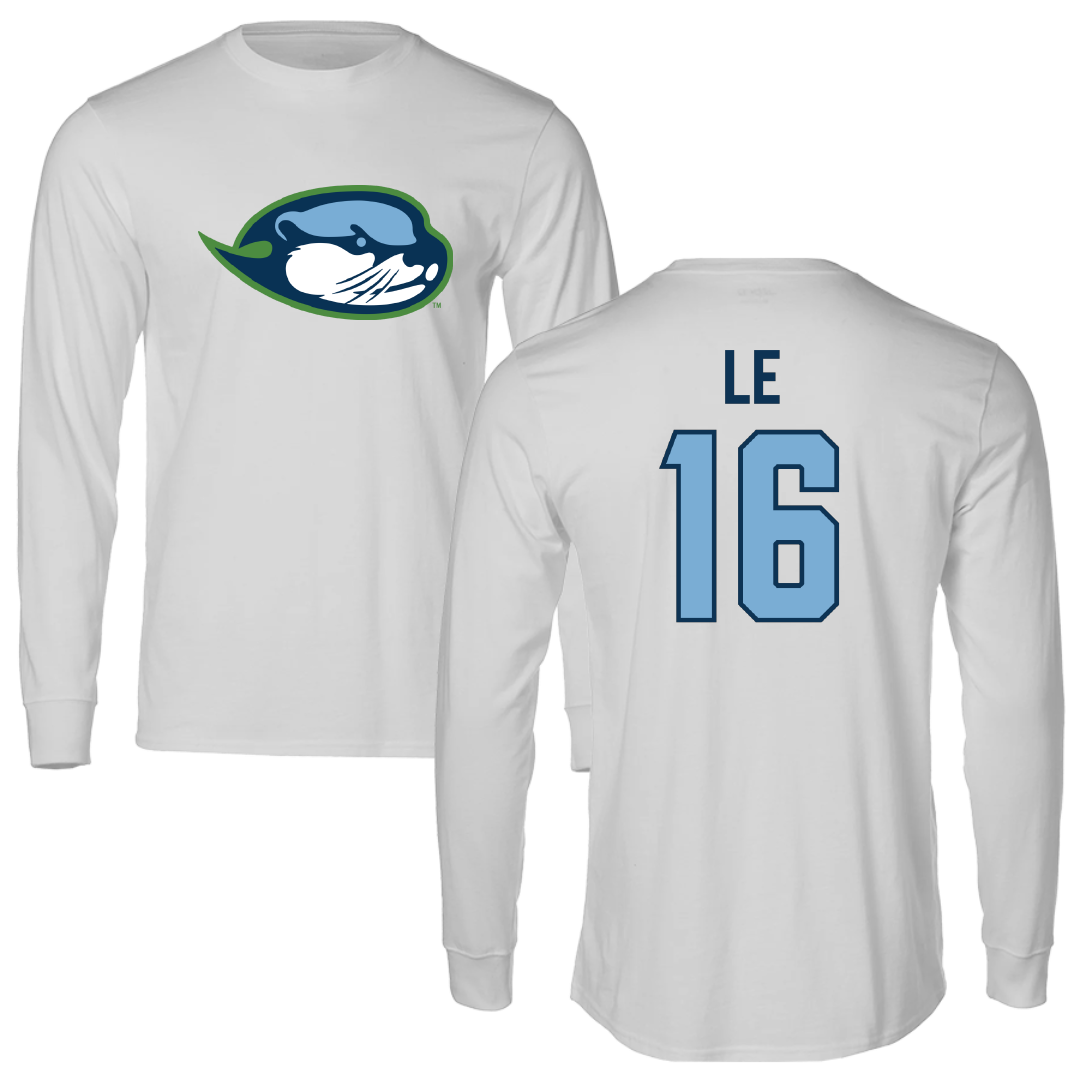 Cal State Monterey Bay Softball Light Gray Long Sleeve - #16 Kaitlyn Le