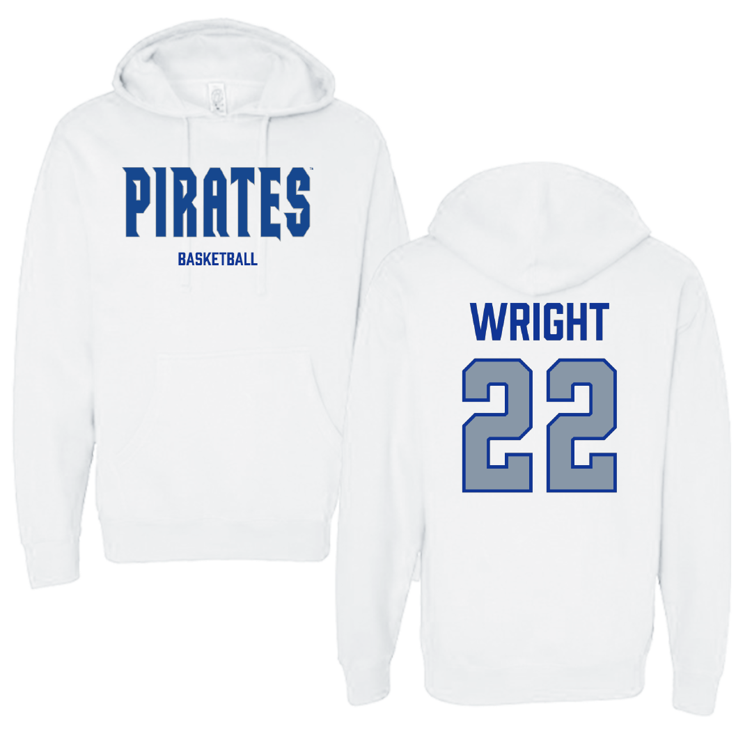 Seton Hall University Basketball (W) White Hoodie - #22 Amari Wright