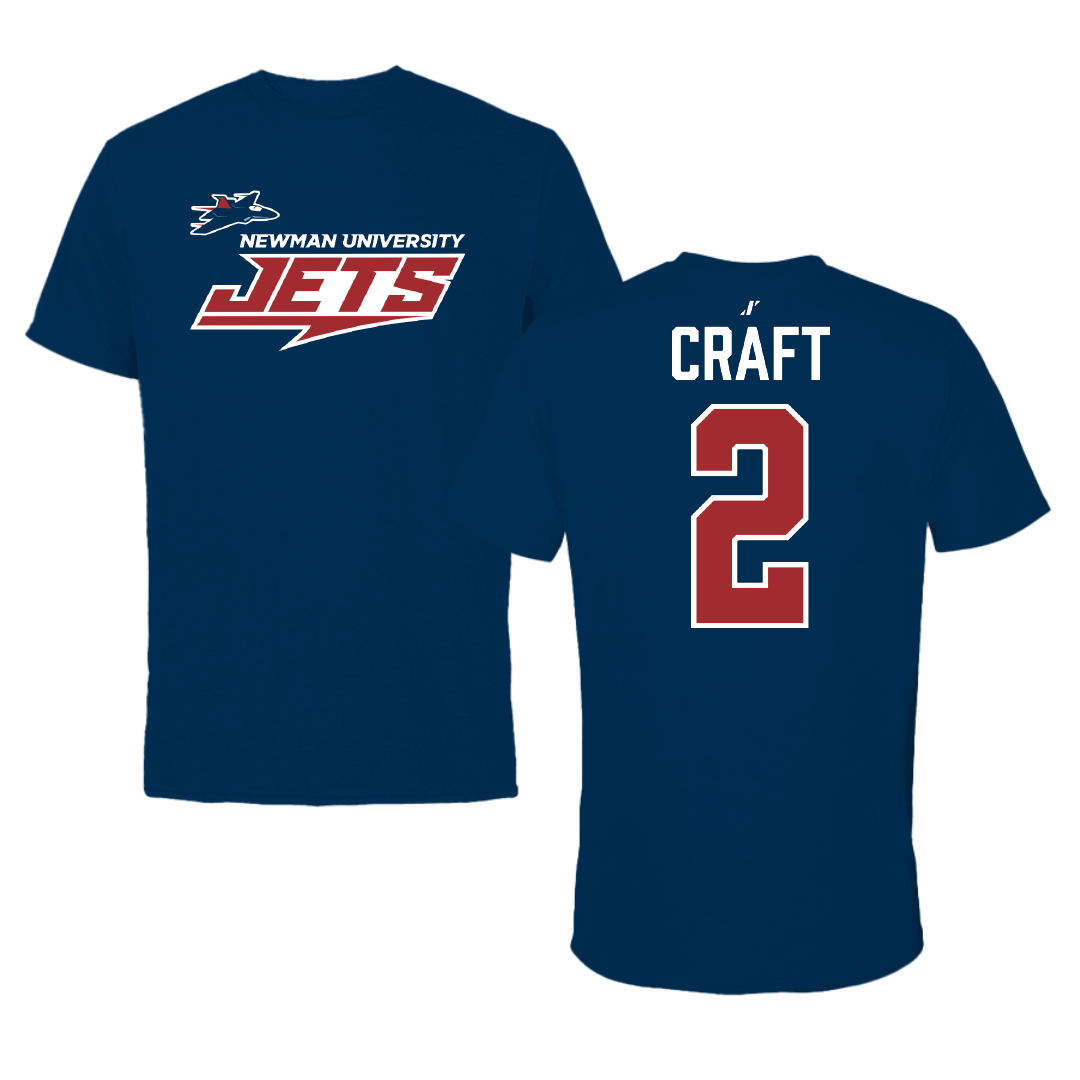 Newman University Basketball Navy General Tee - #2 Paige Craft