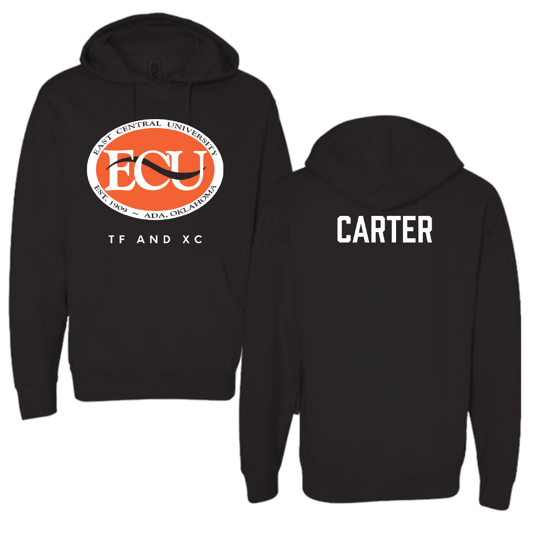 East Central University TF and XC Black Hoodie - Mason Carter
