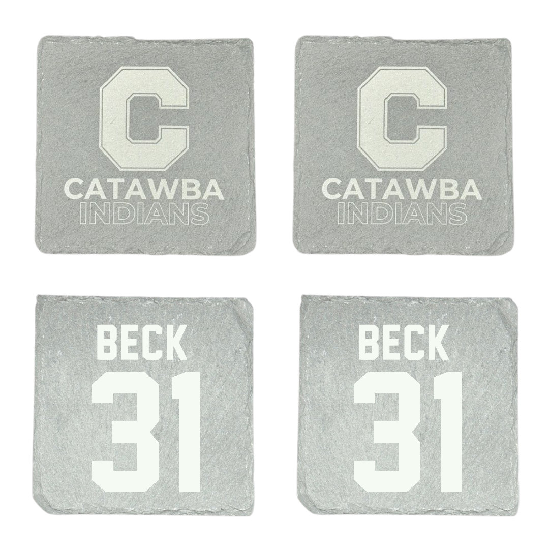Catawba College Baseball Stone Coaster (4 Pack)  - #31 Cooper Beck