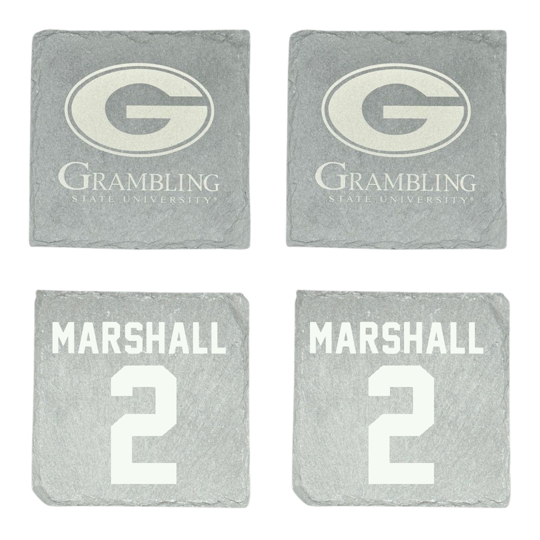 Grambling State University Football Stone Coaster (4 Pack)  - #2 Patrick Marshall