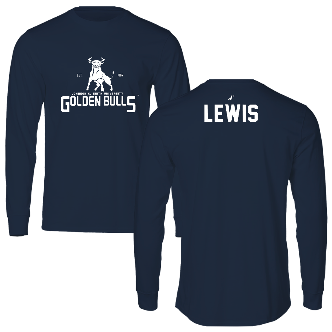 Johnson C. Smith University TF and XC Navy General Performance Long Sleeve - Nijah Lewis