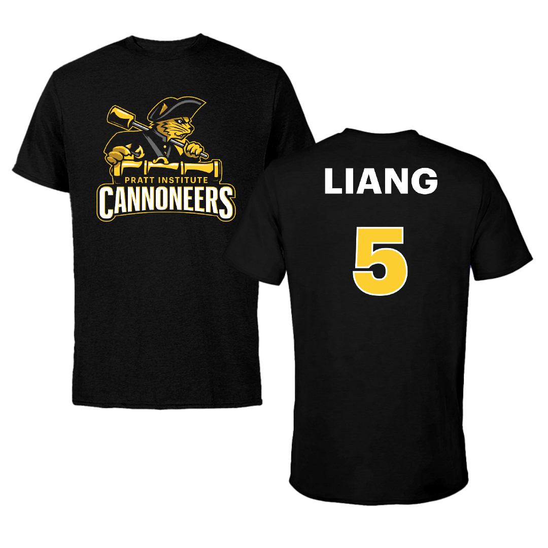 Pratt Institute Volleyball (M) Black Performance Tee - #5 Raymond Liang