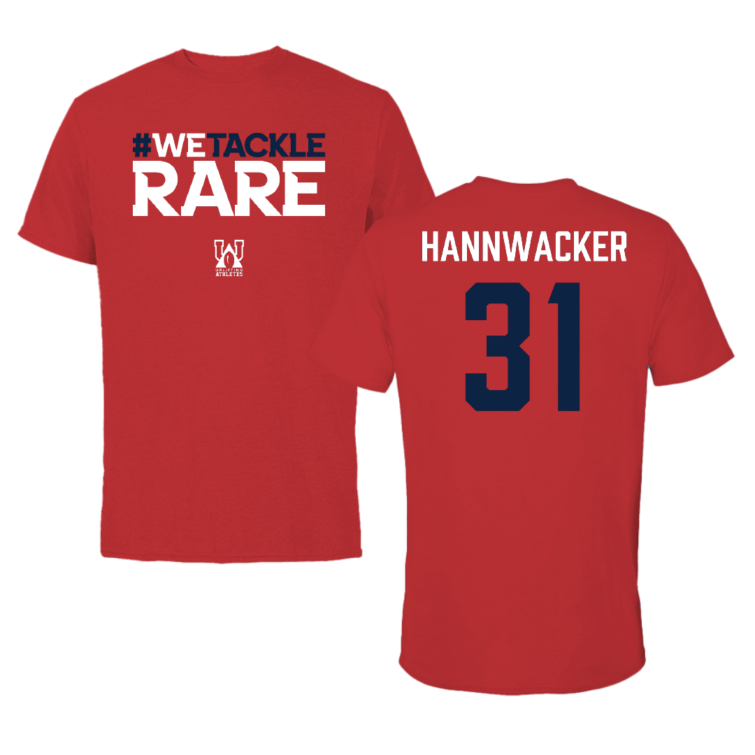 Stony Brook University Soccer Red Uplifting Athletes Performance Tee - #31 Sammy Hannwacker