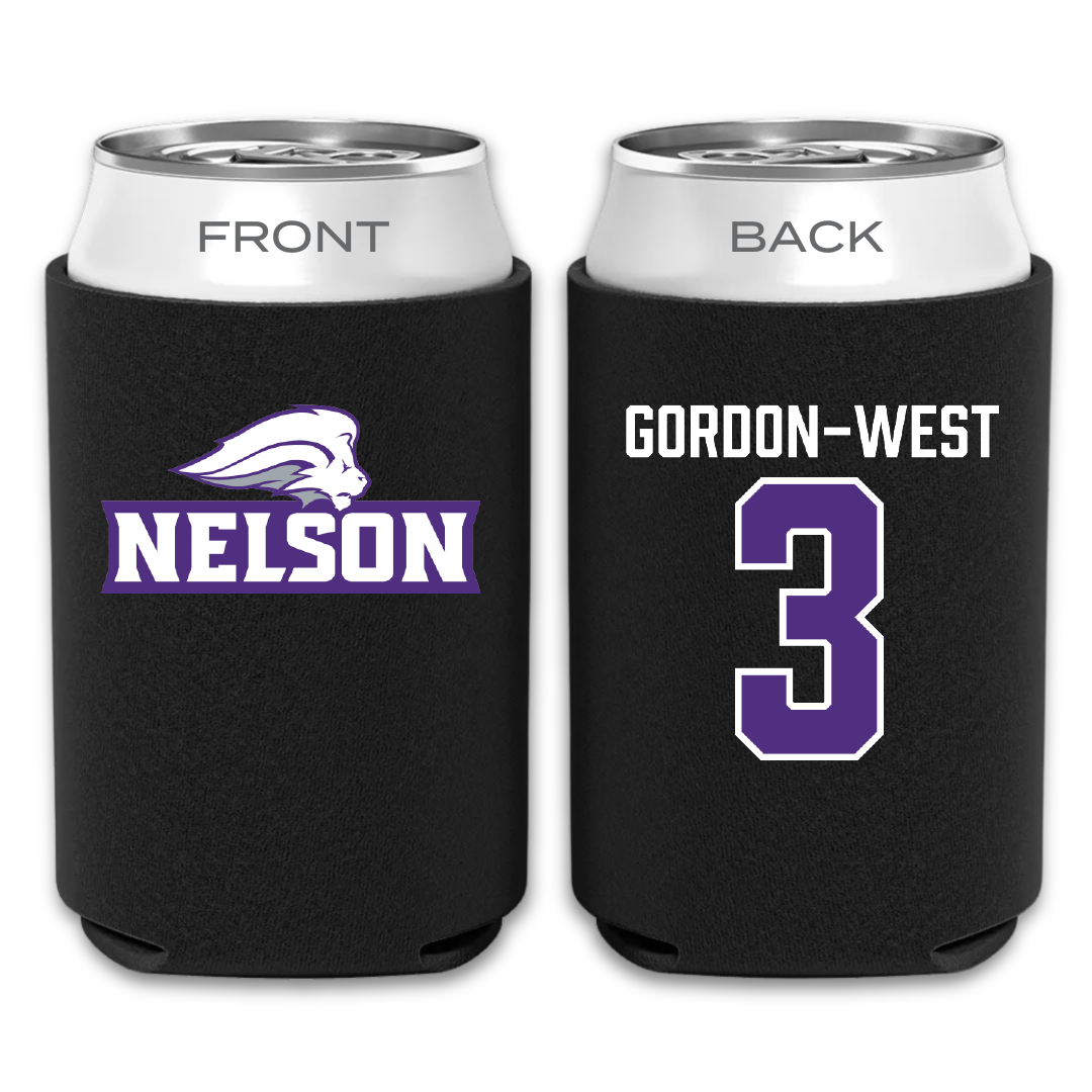 Nelson University Football Black Can Cooler - #3 Jamonte Gordon-West