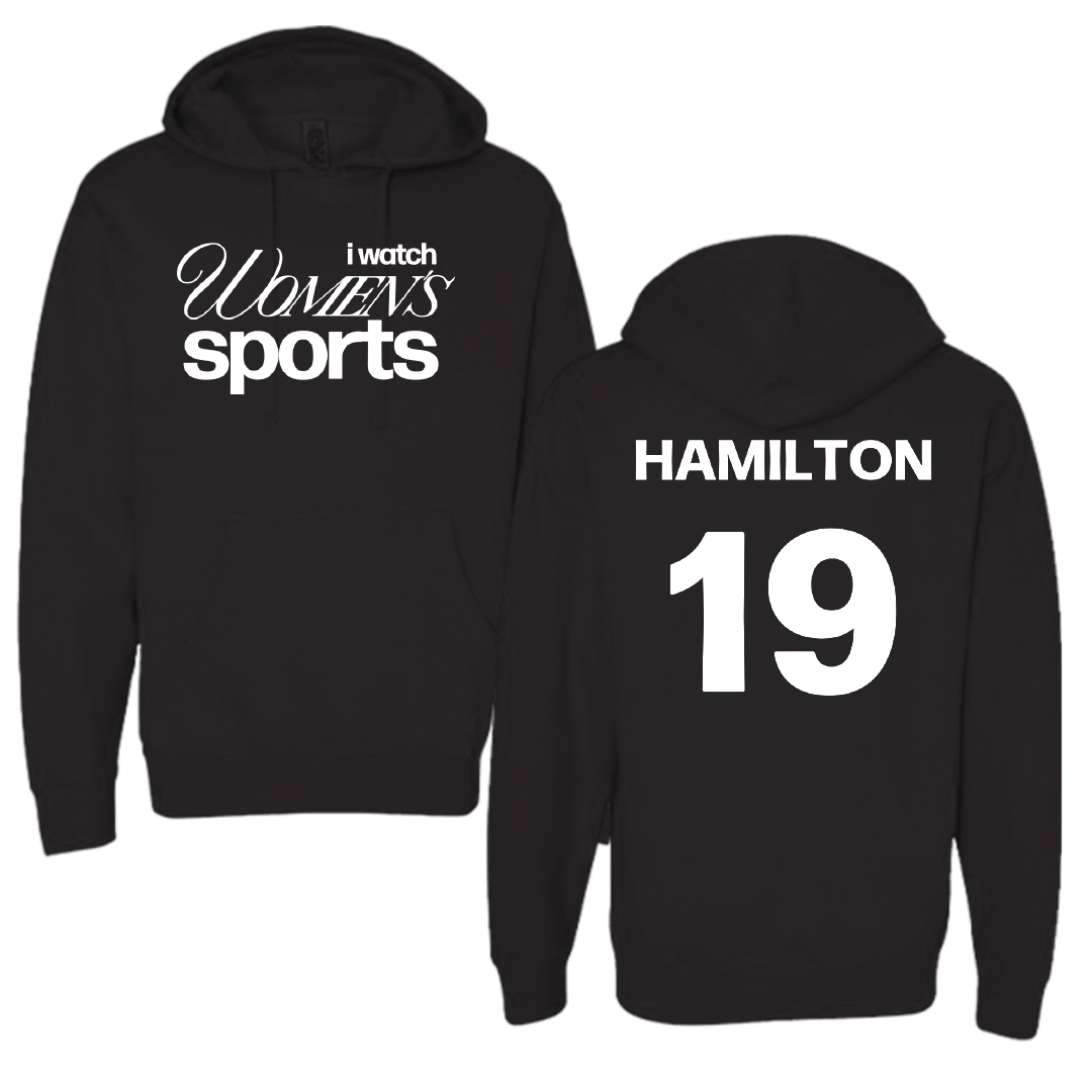 Carolina University Softball Black WHM Hoodie - #19 Madison Hamilton