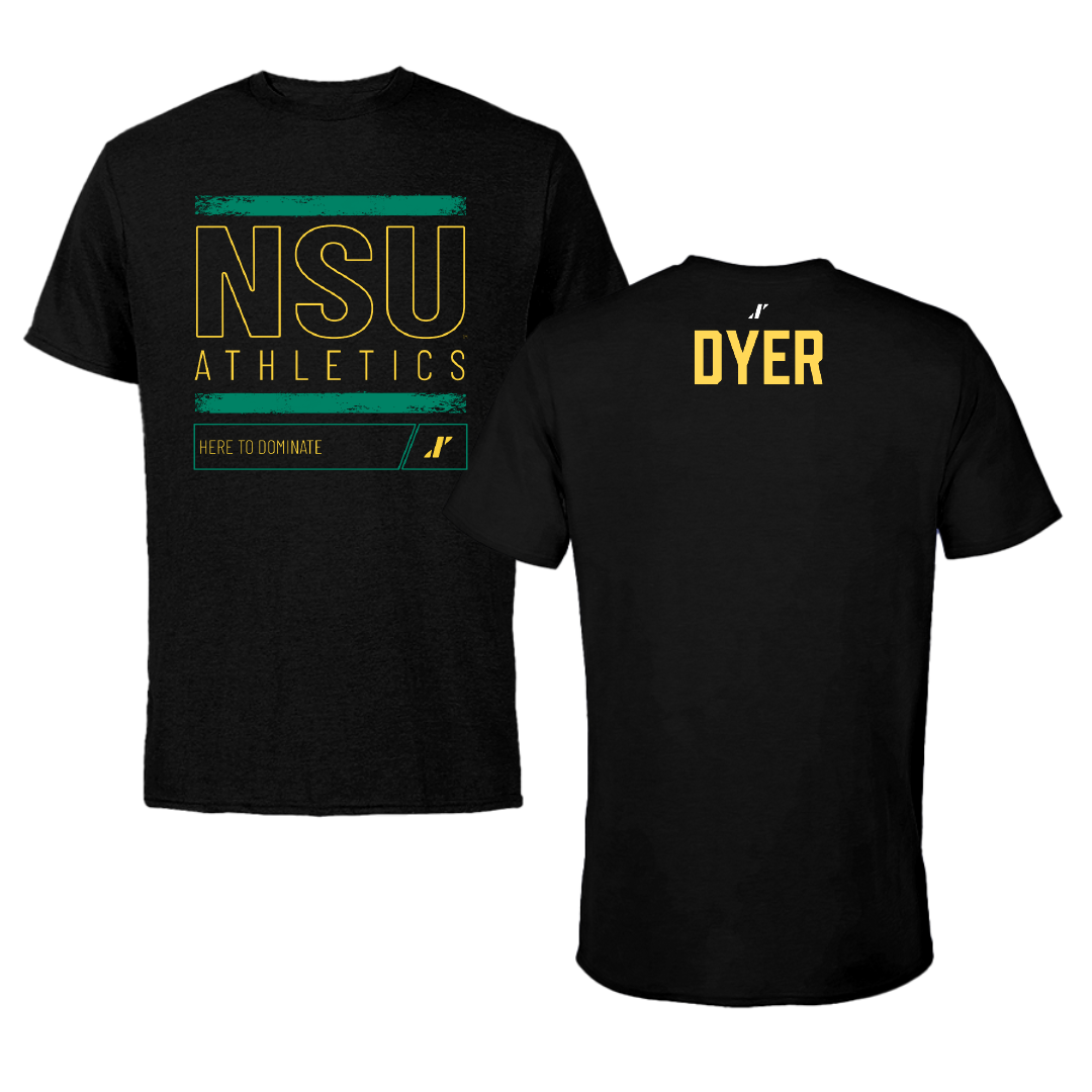 Norfolk State University TF and XC Black Dominate Performance Tee - Daena Dyer