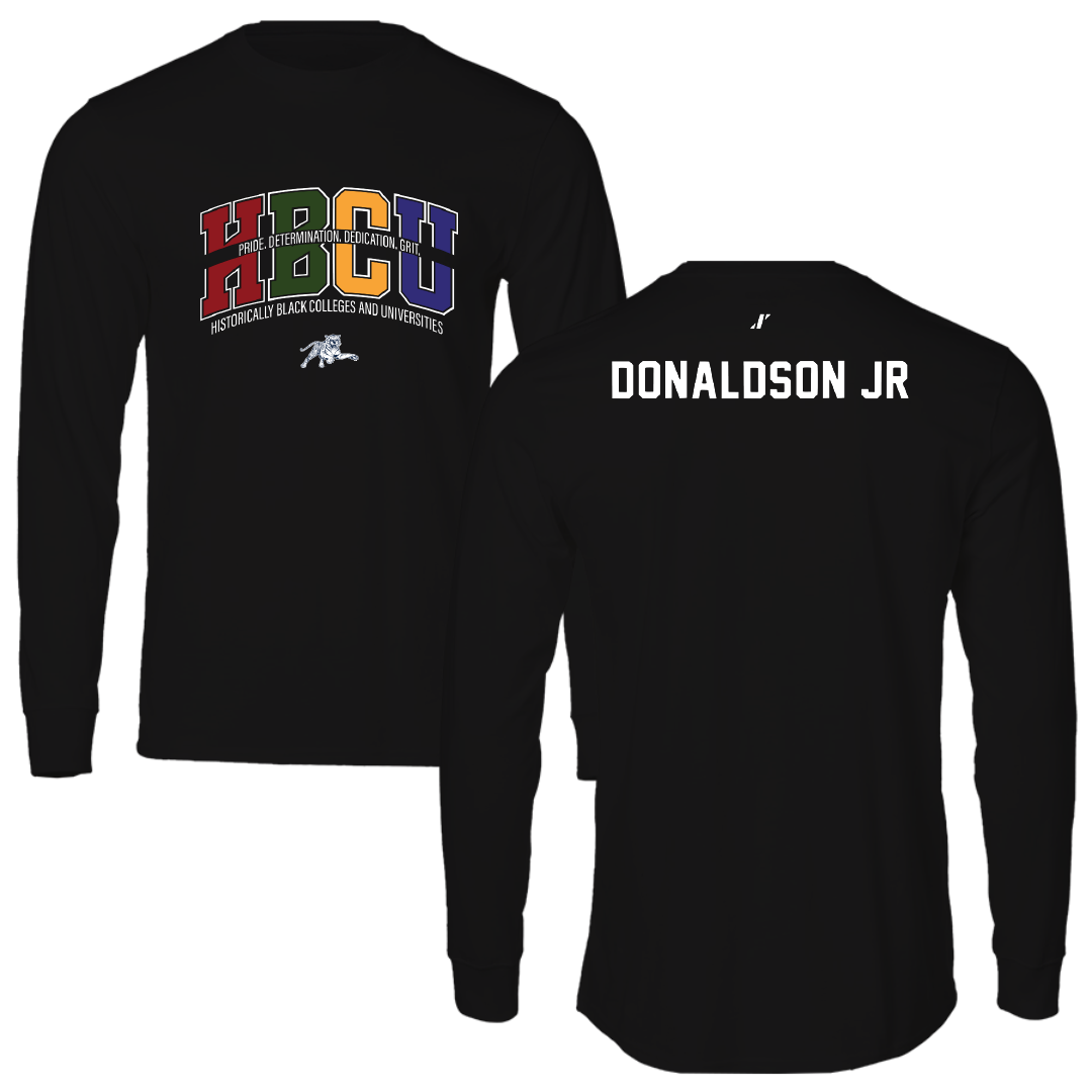 Jackson State University TF and XC Black HBCU Long Sleeve - Ivan Donaldson Jr