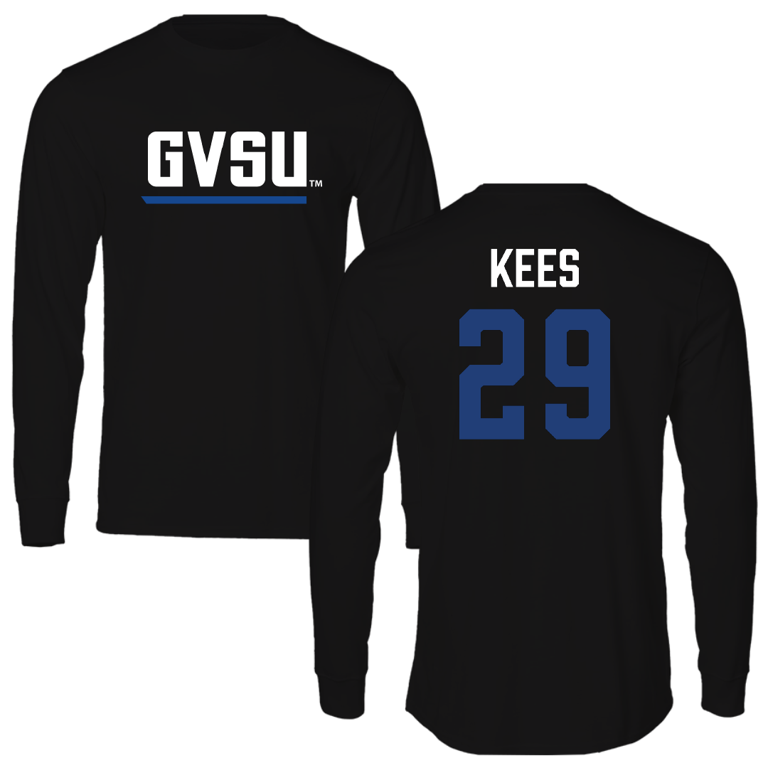 Grand Valley State University Baseball Black Long Sleeve - #29 Jackson Kees