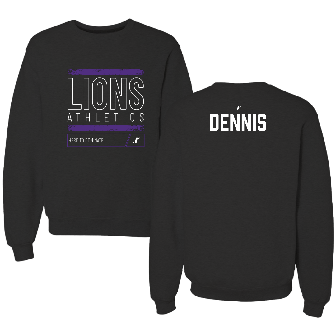 Nelson University Baseball Black Dominate Crewneck - Caleb Dennis