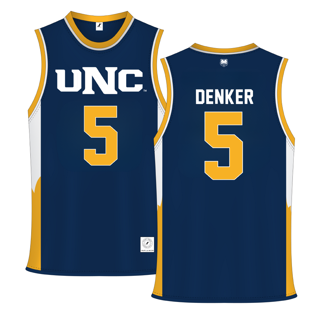 University of Northern Colorado Navy Basketball Jersey - #5 Quinn Denker