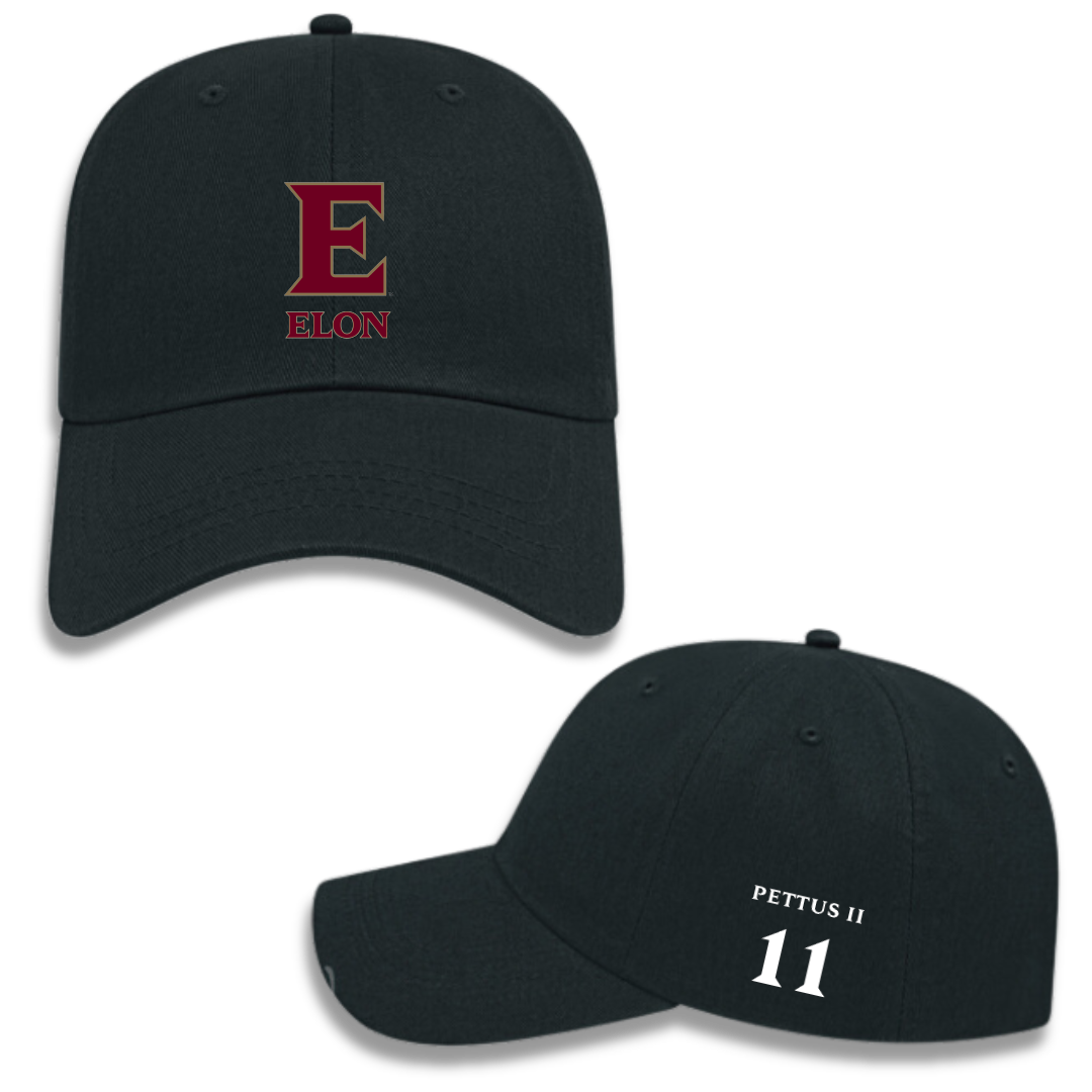 Elon University Basketball (M) Black Hat - #11 Randall Pettus II