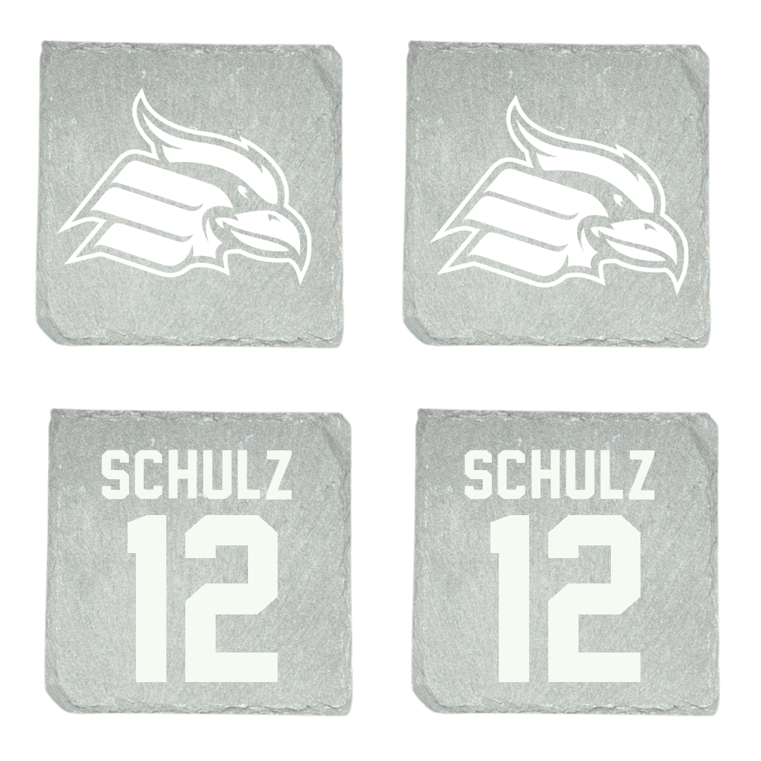 Wheeling University Baseball Stone Coaster (4 Pack)  - #12 Nicholas Schulz