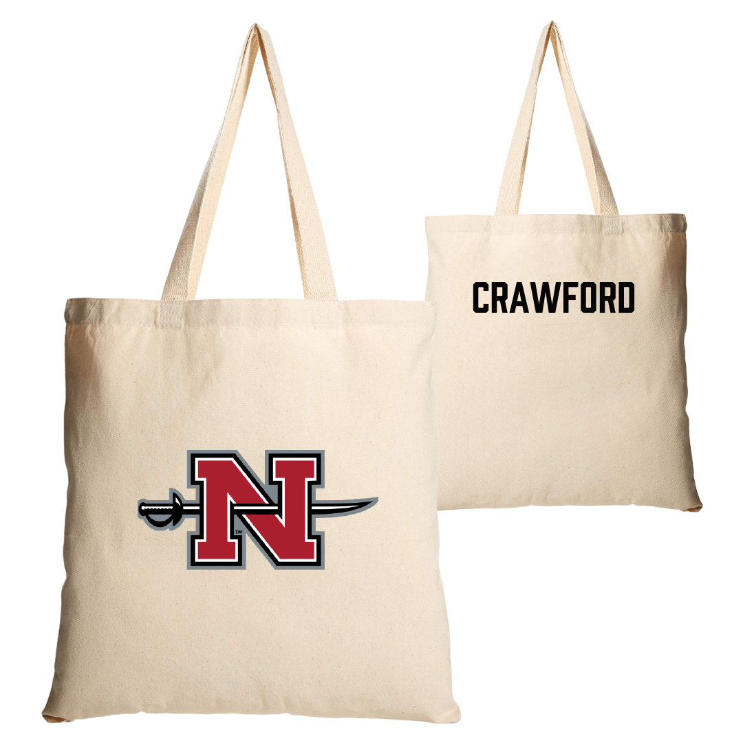 Nicholls State University TF and XC Tan Canvas Tote Bag - Michael Crawford