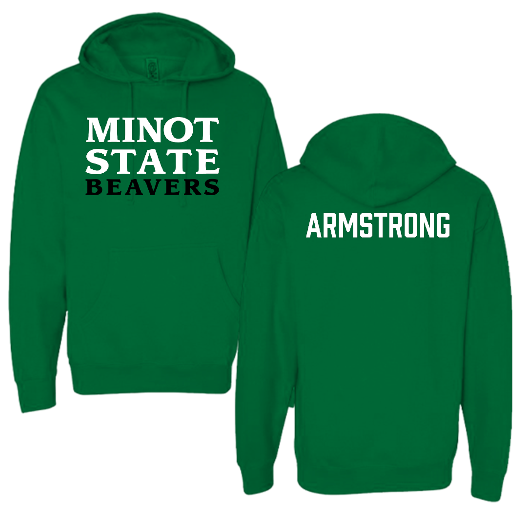 Minot State University Wrestling (M) Green Hoodie - Jasper Armstrong