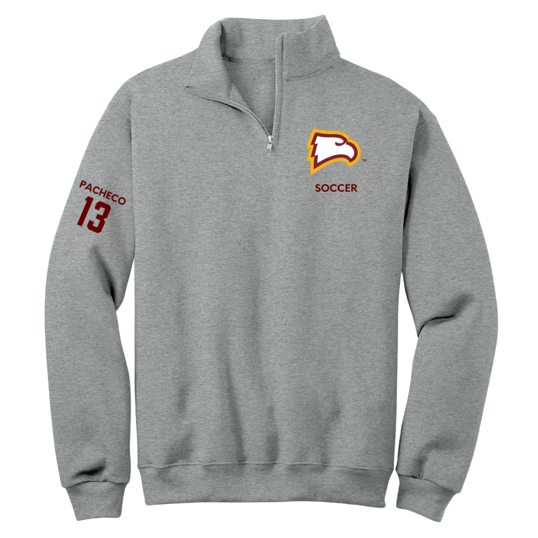 Winthrop University Soccer (M) Sport Gray Quarter-Zip - #13 Bernardo Pacheco