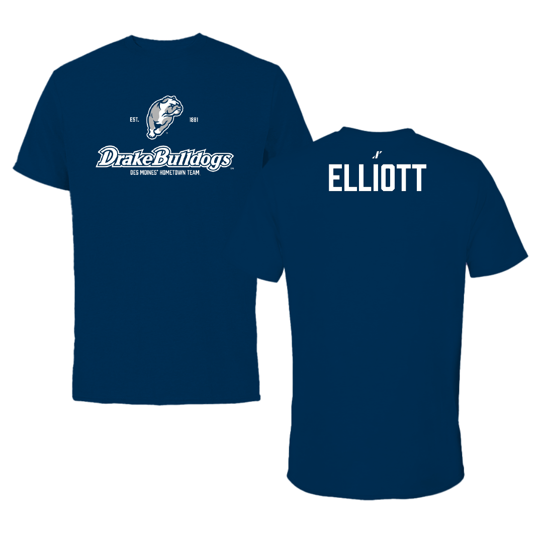 Drake University TF and XC Navy General Performance Tee - Ethan Elliott