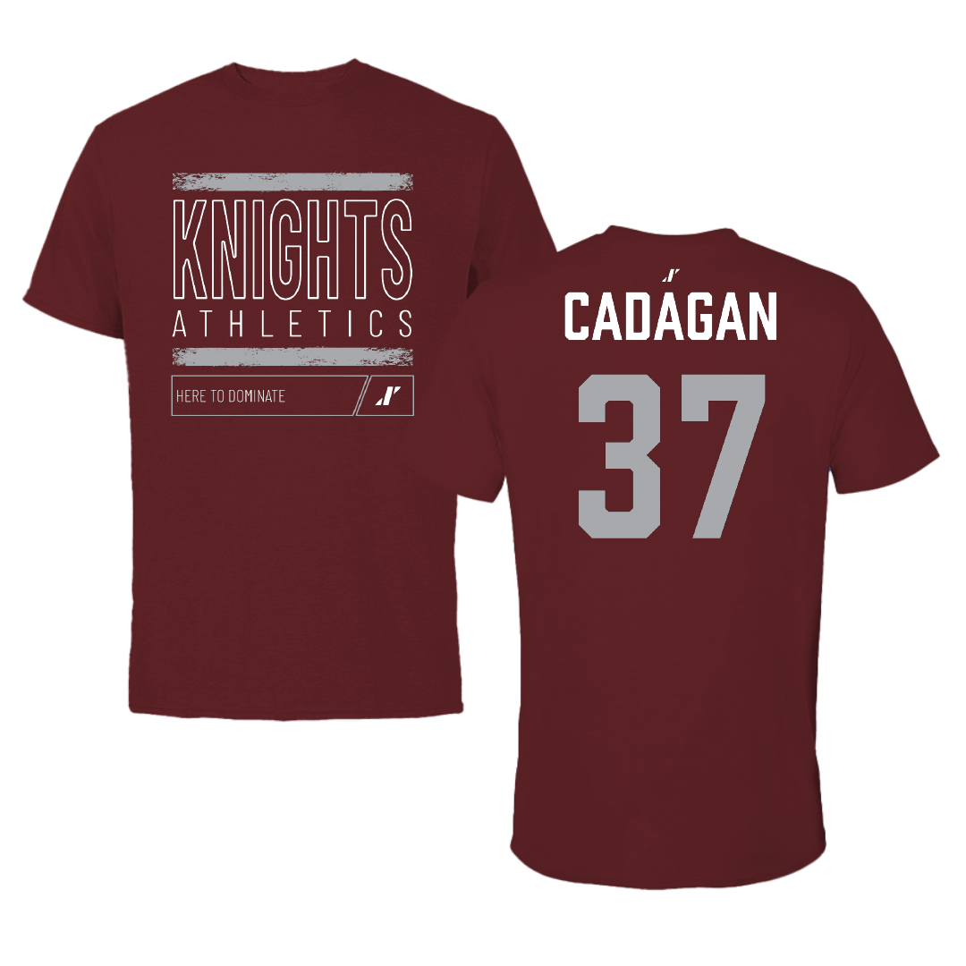 Bellarmine University Soccer Maroon Dominate Tee - #37 Martin Cadagan