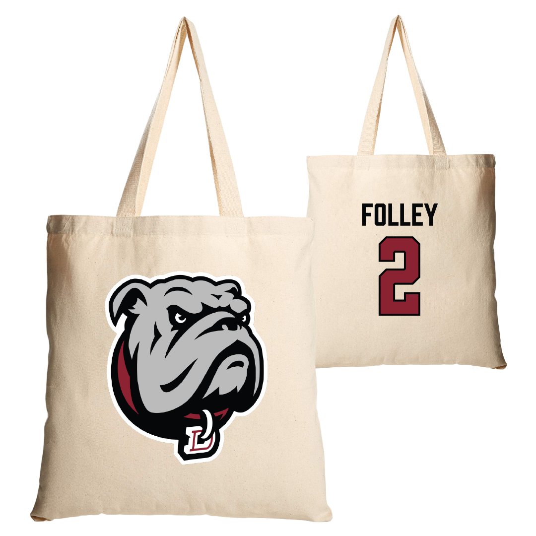 Dean College Soccer Tan Canvas Tote Bag - #2 Drew Folley
