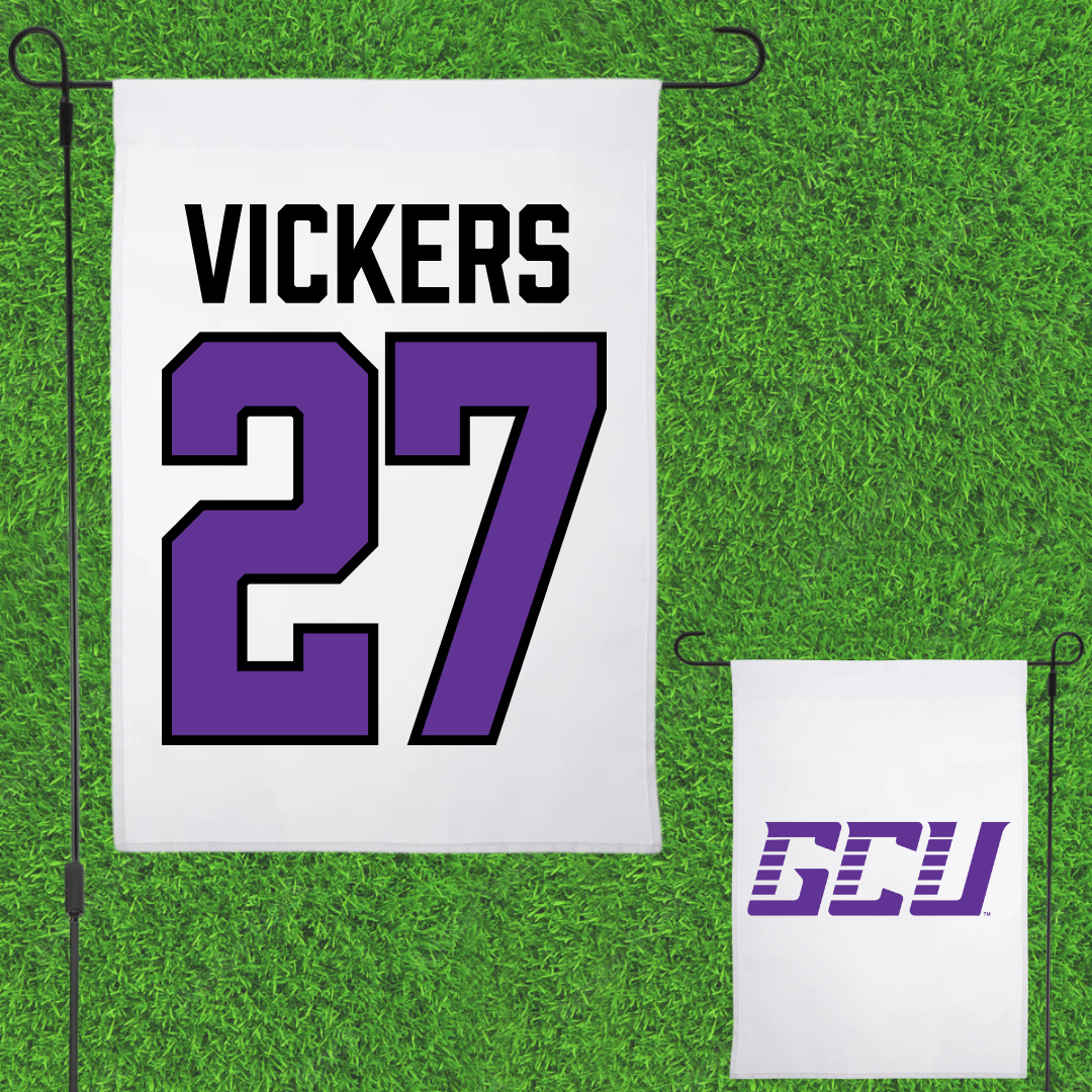 Grand Canyon University Softball White Garden Flag - #27 Oakley Vickers