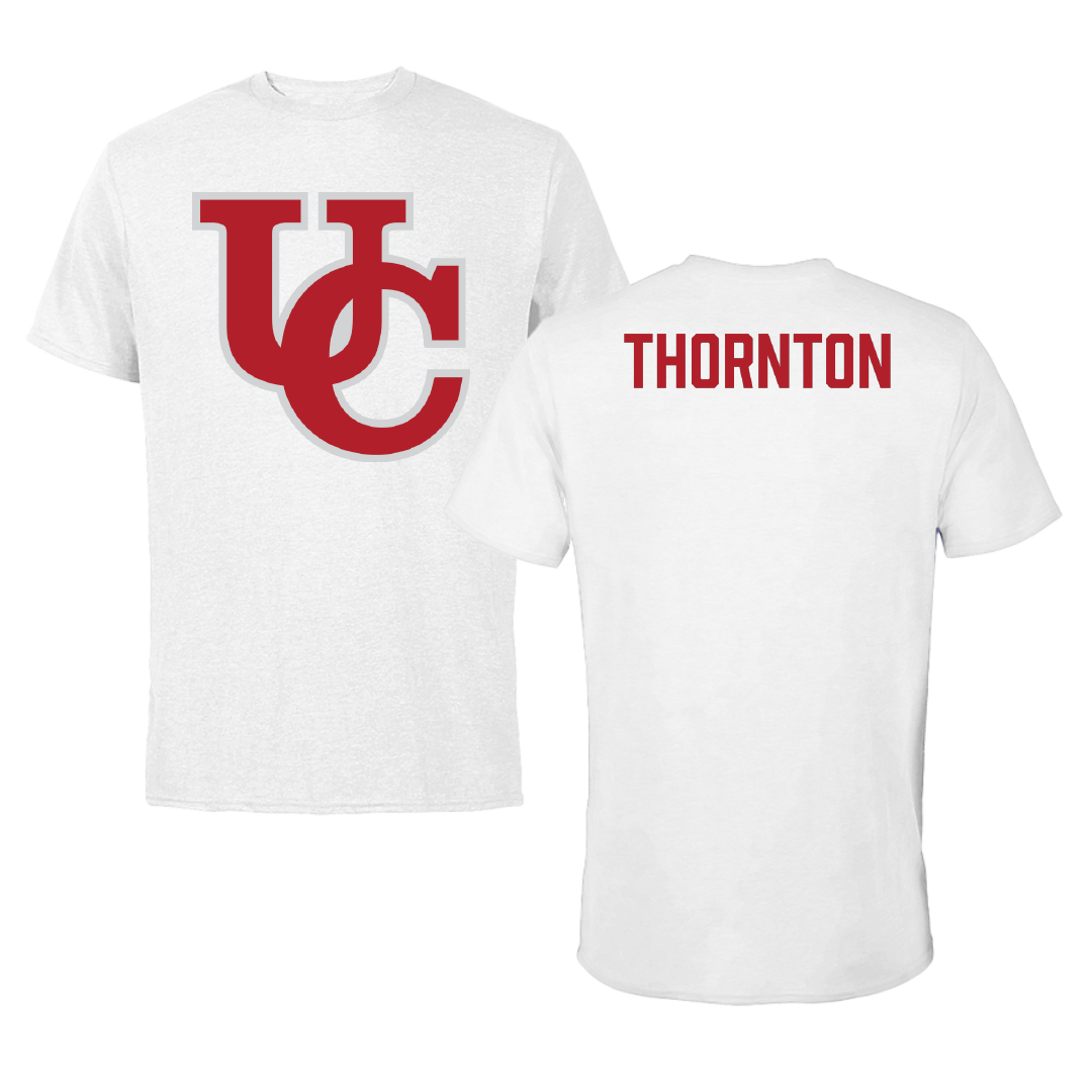 University of the Cumberlands Wrestling (M) White Performance Tee - Justice Thornton