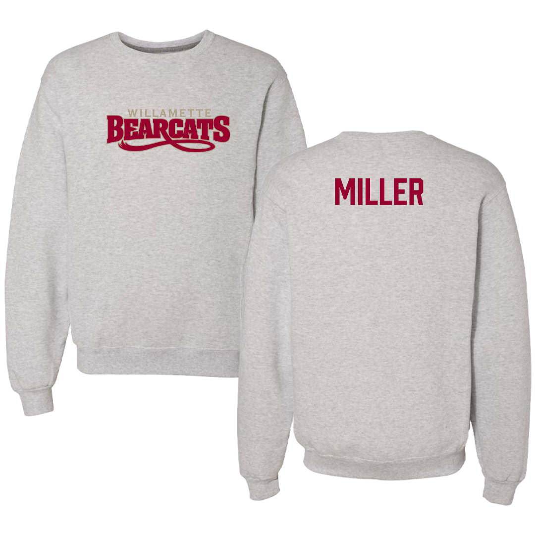 Willamette University TF and XC Gray Crewneck - Sage Miller