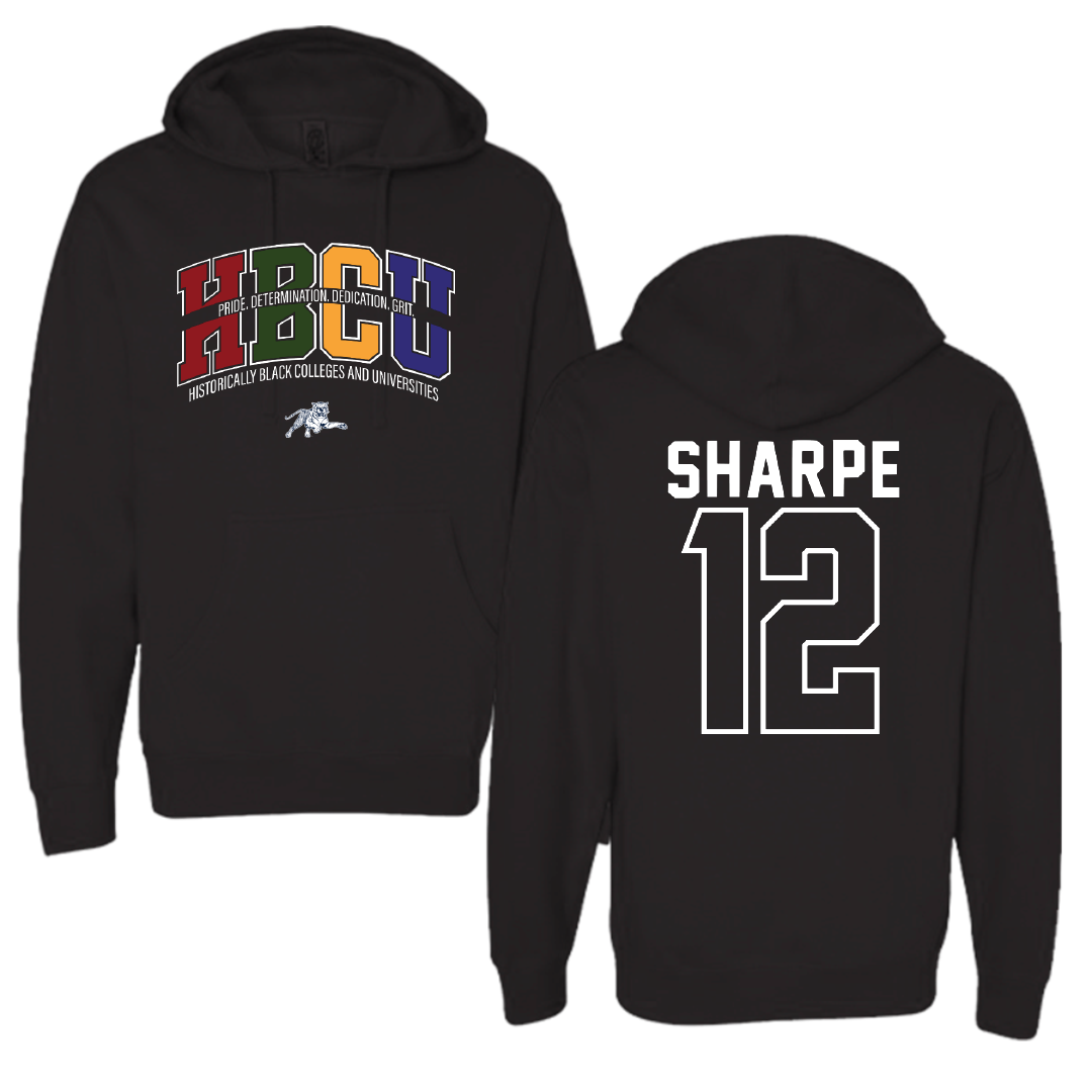 Jackson State University Football Black HBCU Hoodie - #12 Nireek Sharpe