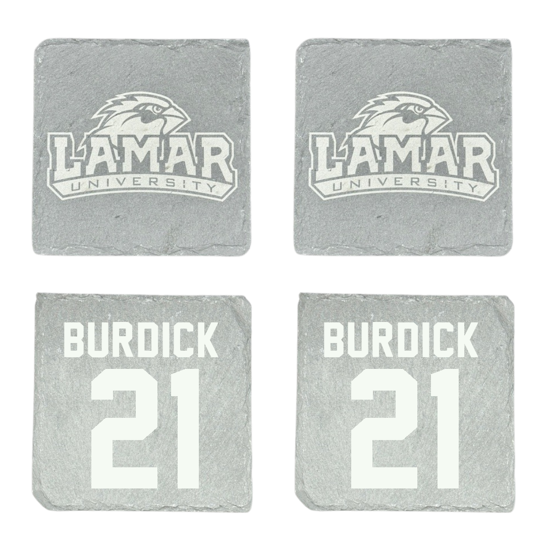 Lamar University Baseball Stone Coaster (4 Pack)  - #21 Gage Burdick