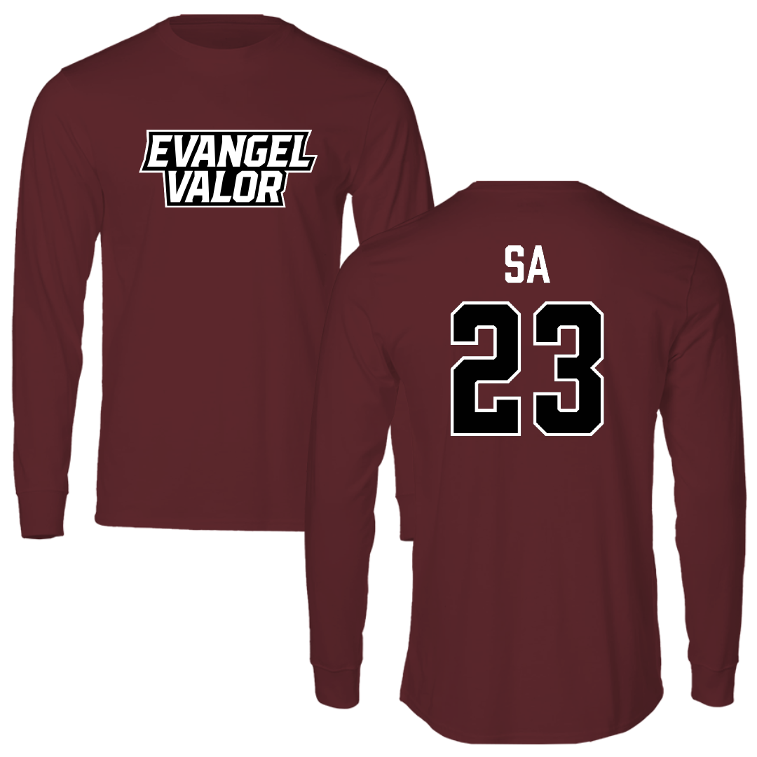 Evangel University Soccer Maroon Long Sleeve - #23 Joao Sa