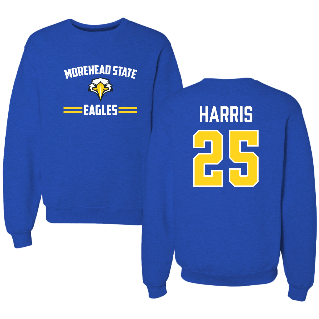 Morehead State University Softball Blue General Crewneck - #25 Allicen Harris