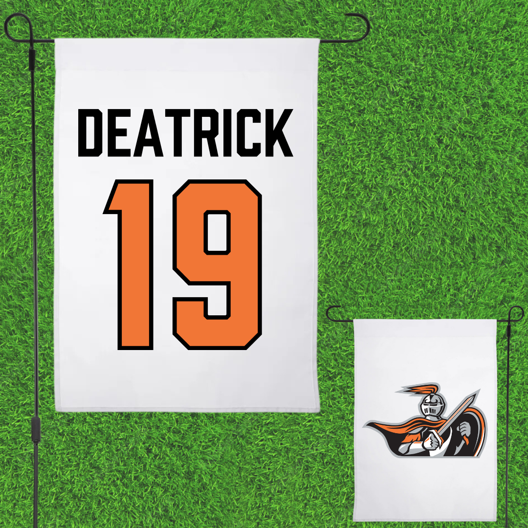 Heidelberg University Soccer White Garden Flag - #19 Ava Deatrick