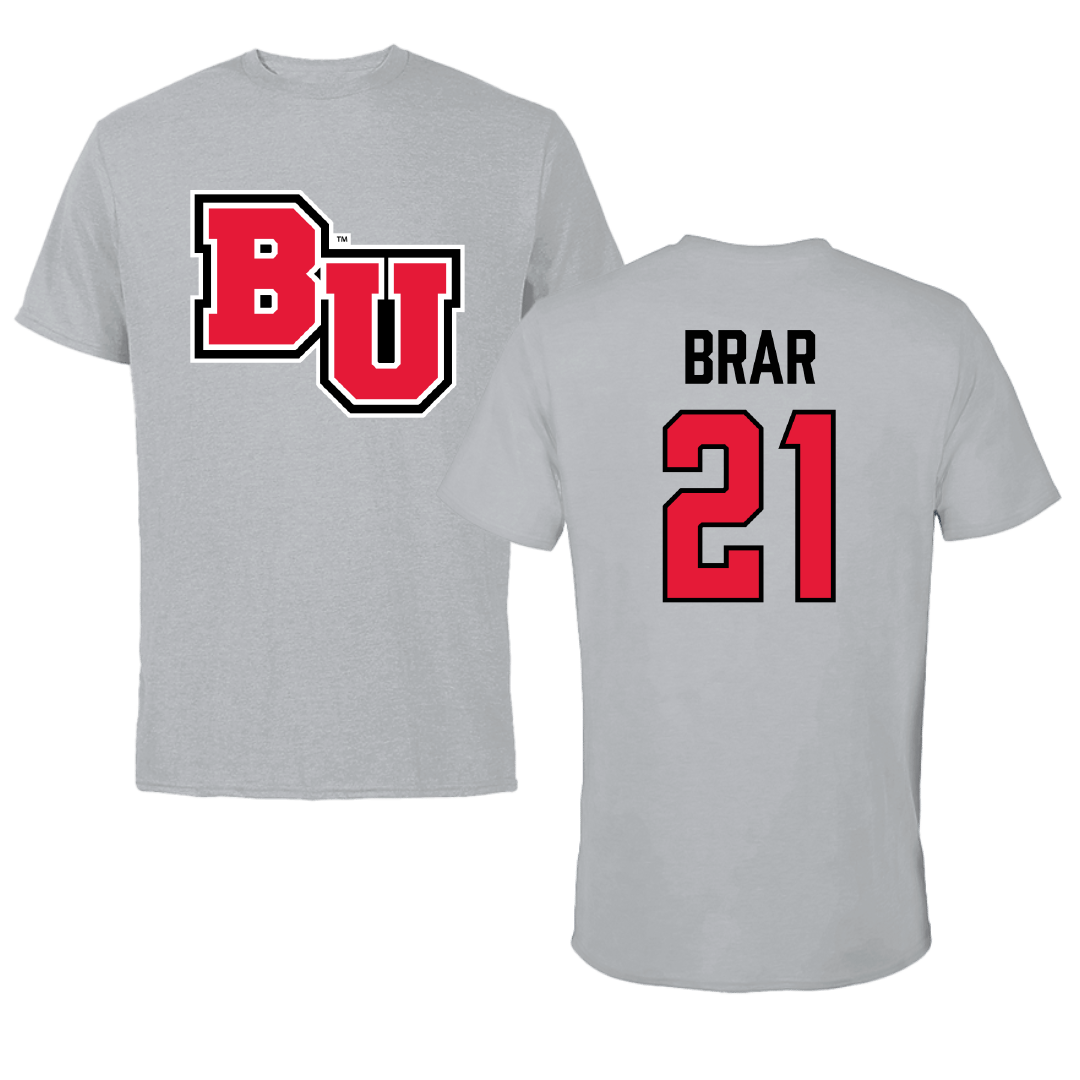 Biola University Baseball Sport Gray Tee - #21 Taj Brar