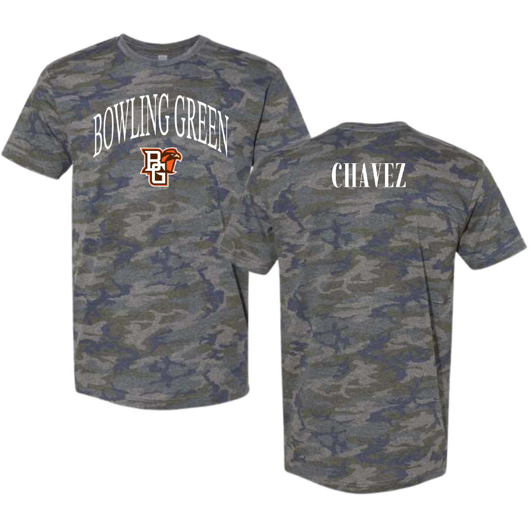 Bowling Green State University Golf (M) Vintage Camo Tee - David Chavez
