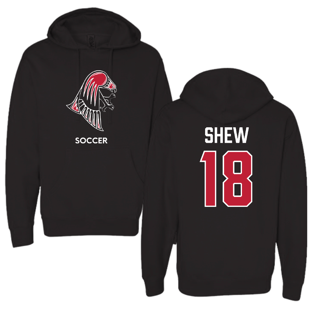 University of Wisconsin-River Falls Soccer (W) Black Hoodie - #18 Madyson Shew