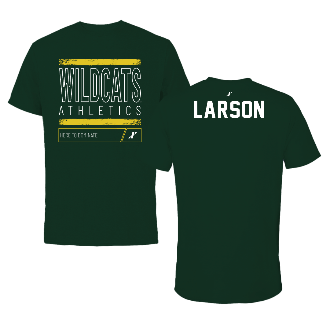 Northern Michigan University TF and XC Forest Green Dominate Performance Tee - Ahna Larson