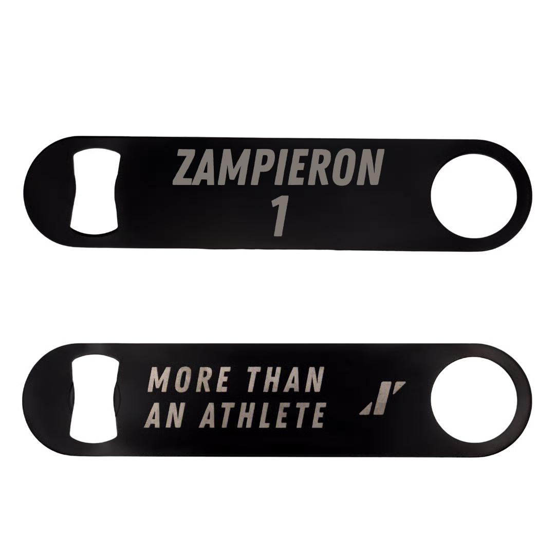 Baseball Black Bottle Opener - #1 Nick Zampieron
