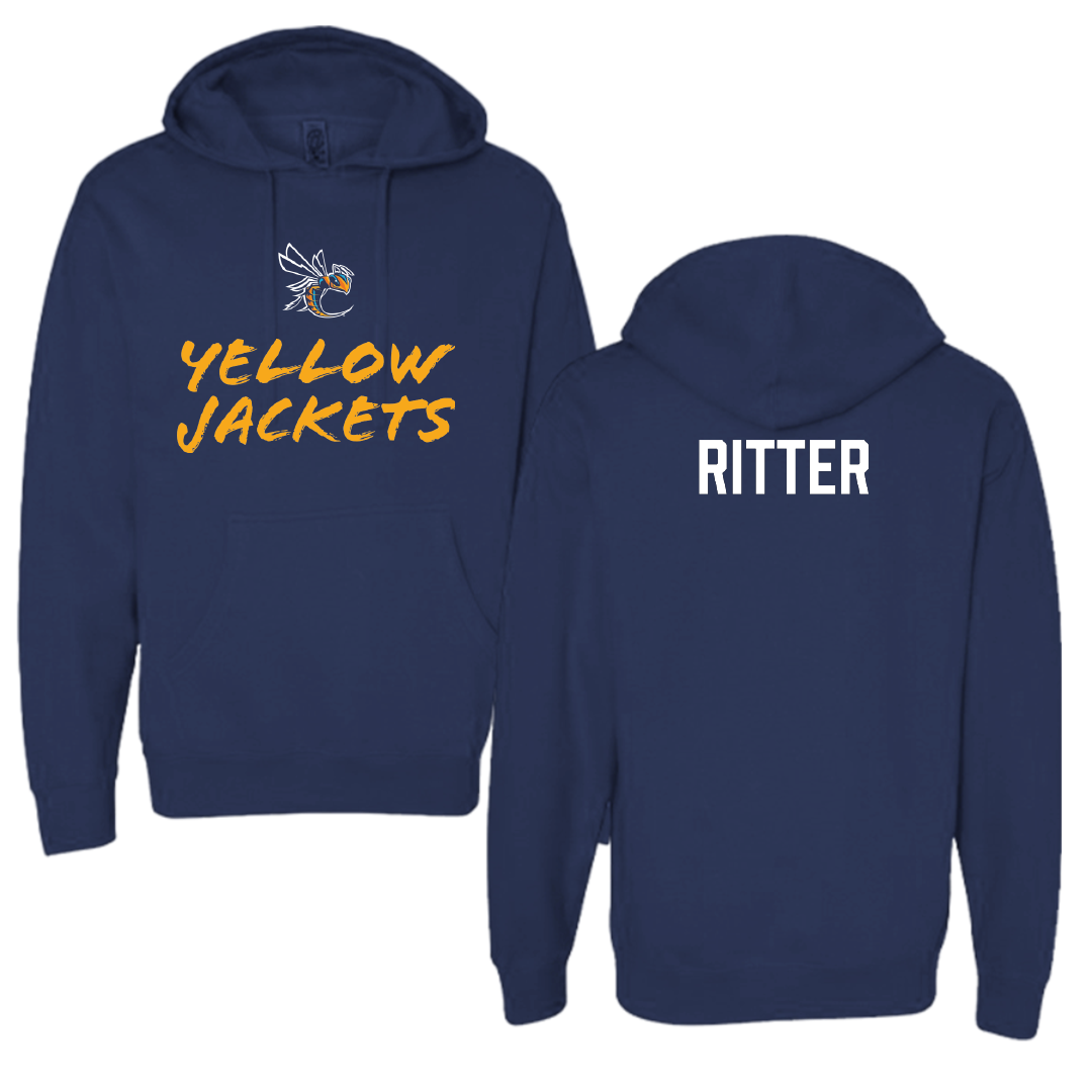 Cedarville University Golf Navy General Hoodie - Huston Ritter