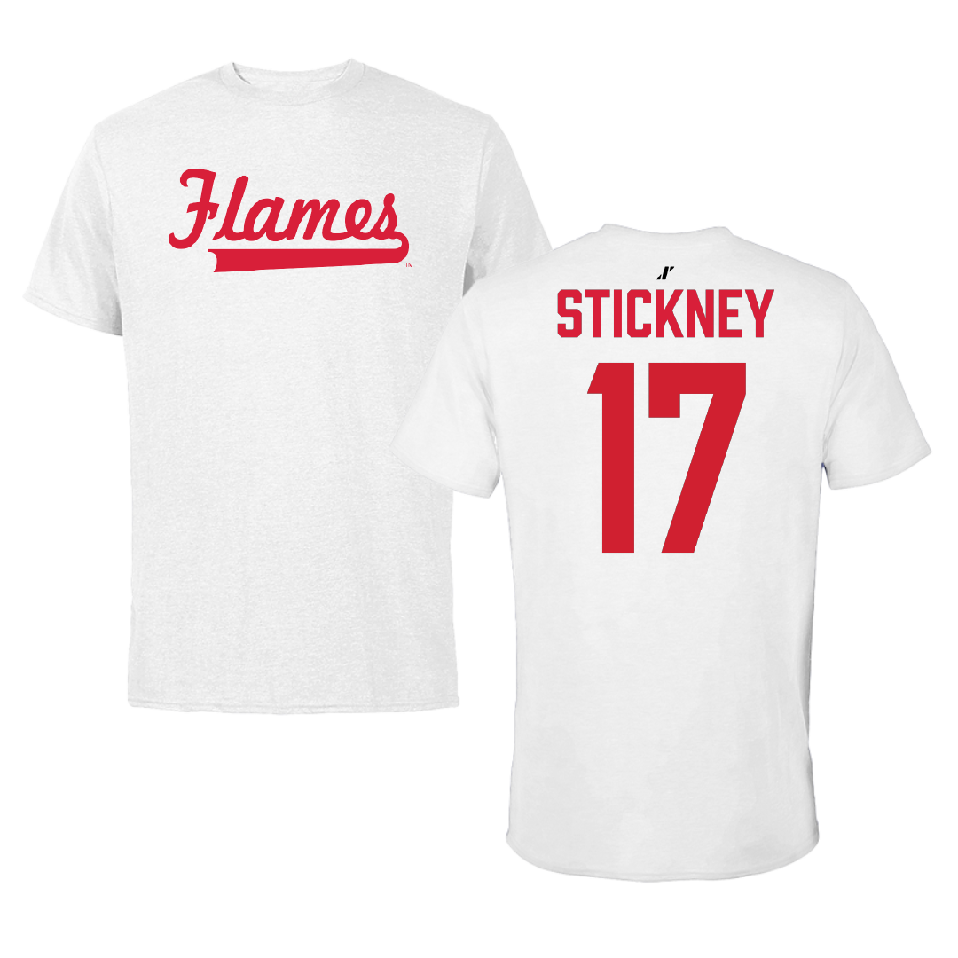 UIC Softball White Performance Tee - #17 Siena Stickney