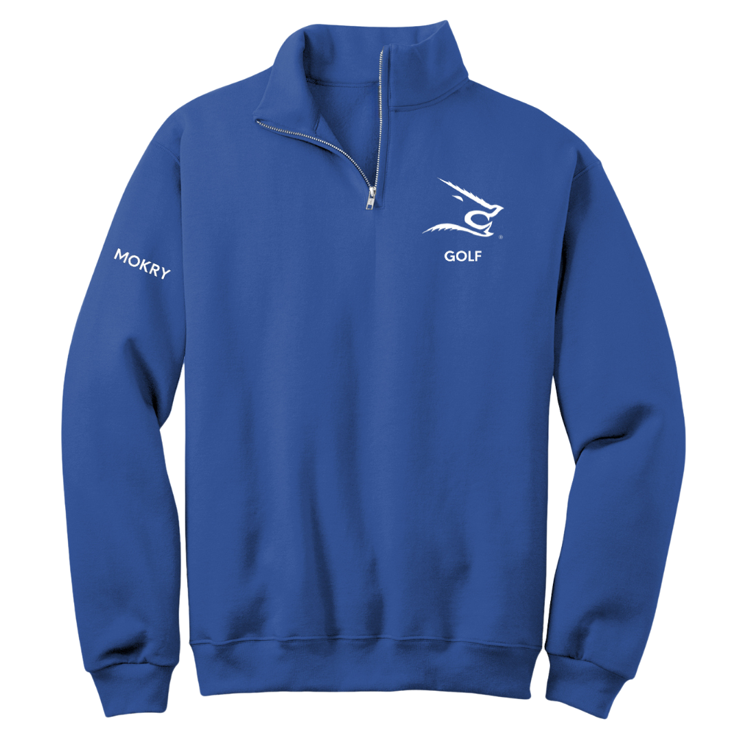 Texas A&M University-Kingsville Golf (W) Blue Quarter-Zip - Cesilee Mokry