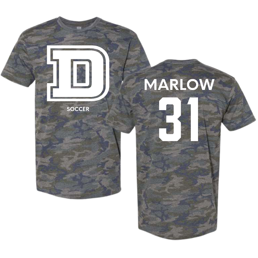 Dean College Soccer (M) Vintage Camo Tee - #31 Trent Marlow