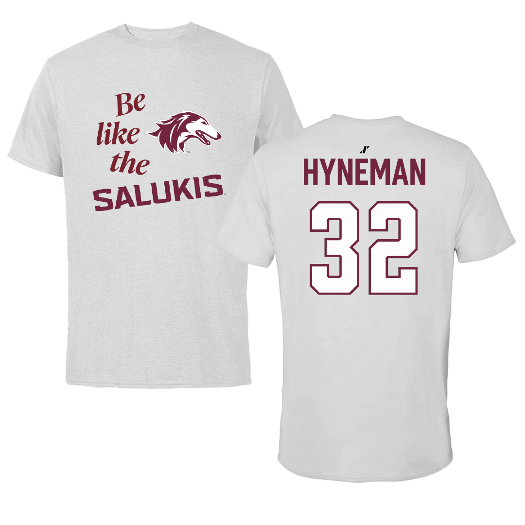 Southern Illinois University at Carbondale Baseball Light Gray Be Like Us Performance Tee - #32 Josh Hyneman