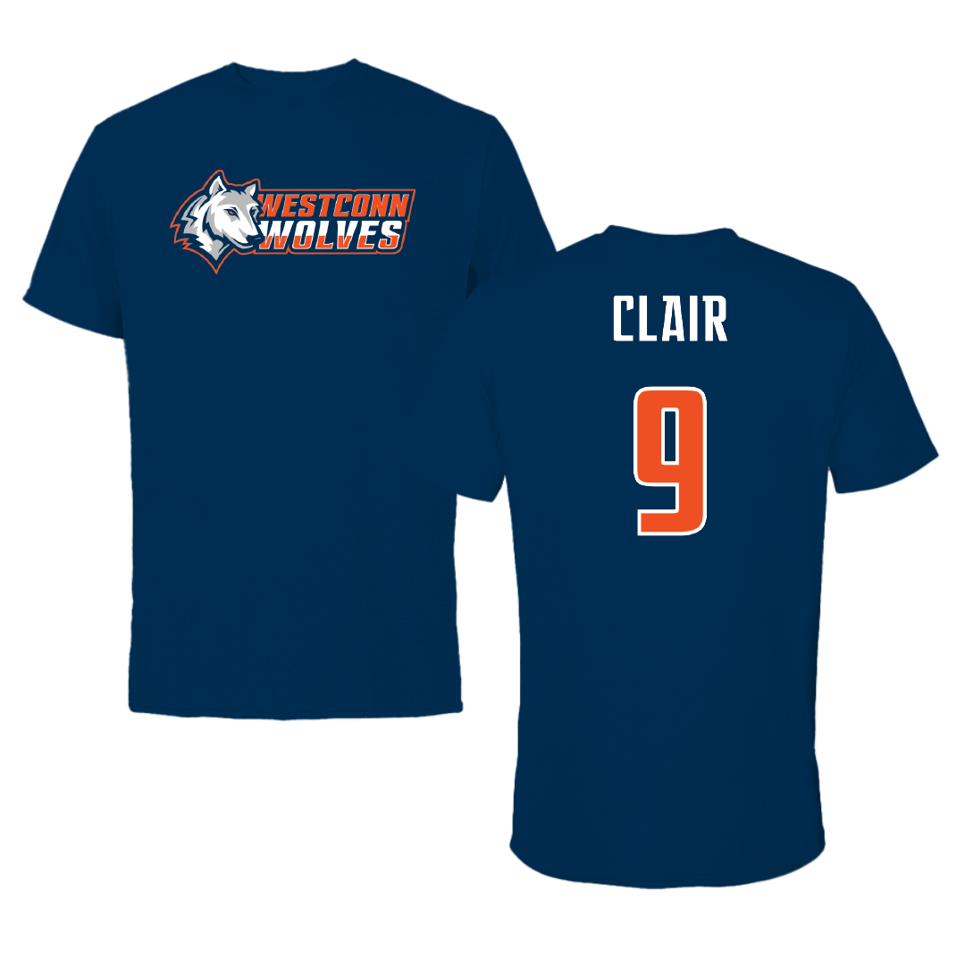 Western Connecticut State University Field Hockey Navy Performance Tee - #9 Madison Clair